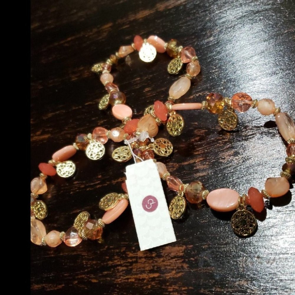Pink & Gold Bracelets